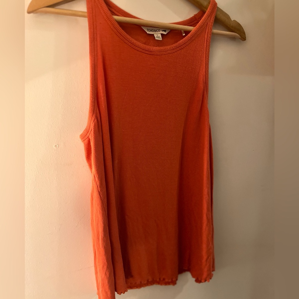 Toad & Co Ribbed Tank Top L